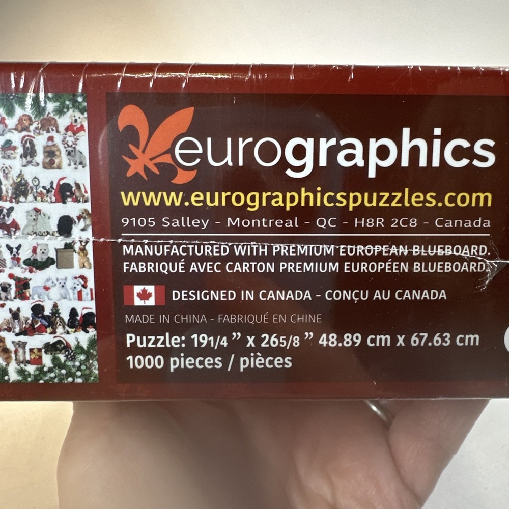 Eurographics HOLIDAY DOGS  Puzzle 1000 Pieces  Sealed - Picture 4 of 9